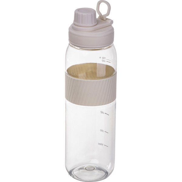 Tritan bottle with silicone grip LUCREZIA - White
