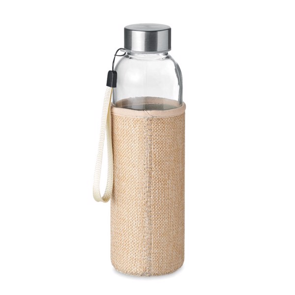 Glass bottle in pouch 500ml Utah Touch