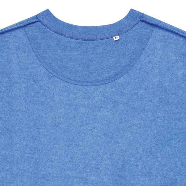 Pull à col rond en coton recyclé non teinté IQONIQ Denali - Heather Blue / XXL