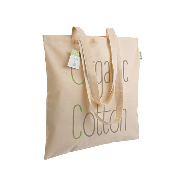 140 G/M2 Organic Cotton Shopping Bag, Long Handles