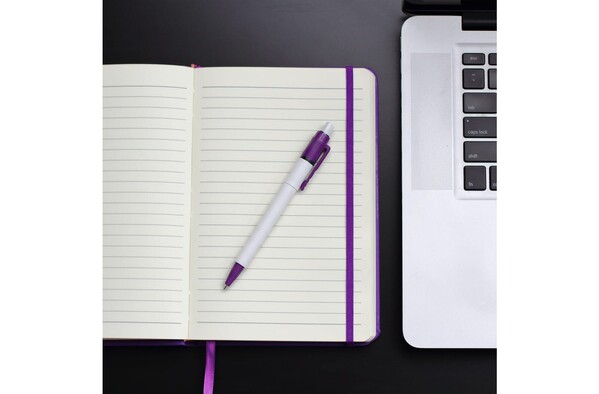 Ball pen Baron Colour hardcolour - White / Purple