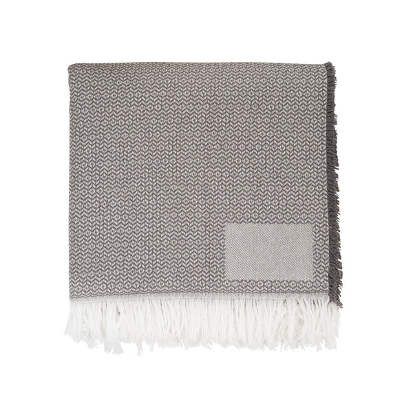 Plaid polycoton recyclés 320g REWARM - gris