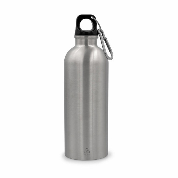 Sports bottle 500 ml with carabiner clip | Brenda - silver