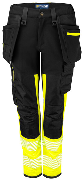 6543 Woman Waist Pant HV Yellow/black C42
