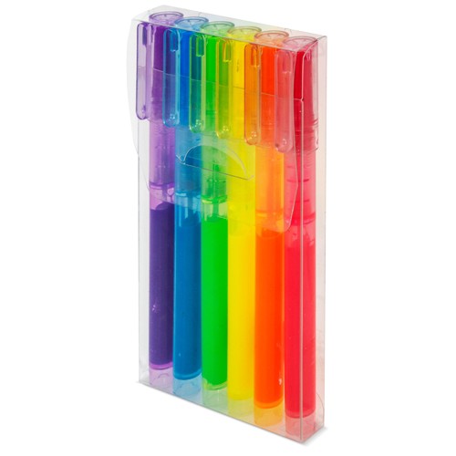 <p>SET OF 6 HIGHLIGHTERS “MANNY”</p>