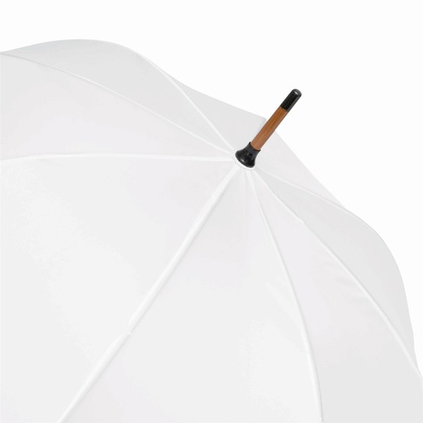 Automatic Wooden Stick Umbrella Tango - White