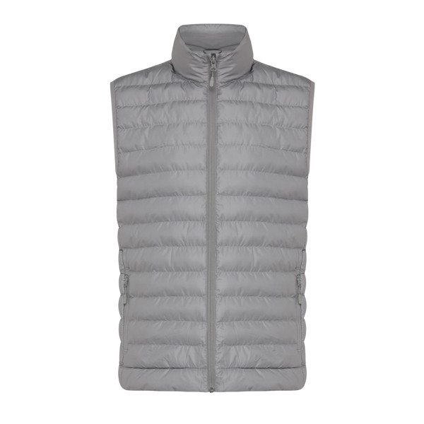 Iqoniq Meru men recycled polyester bodywarmer - Silver Grey / XL