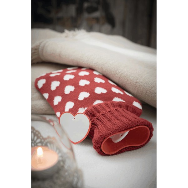 Hot Water Bottle Cuddle - Red - Heart