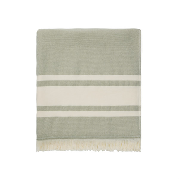 Brisača za hamam Vinga Tolo 180x80cm, 360gsm - Zelena / Izrazito bela