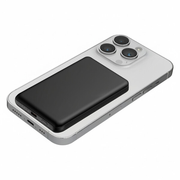 MANTI - BATTERIE DE SECOURS ALUMINIUM  MAGSAFE 20W - NOIR