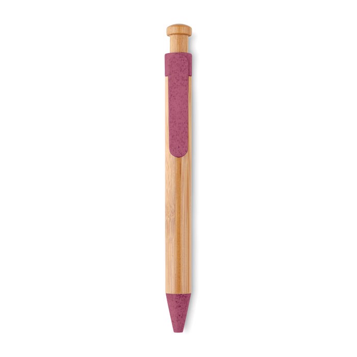 Długopis bambusowy Toyama - czerwony