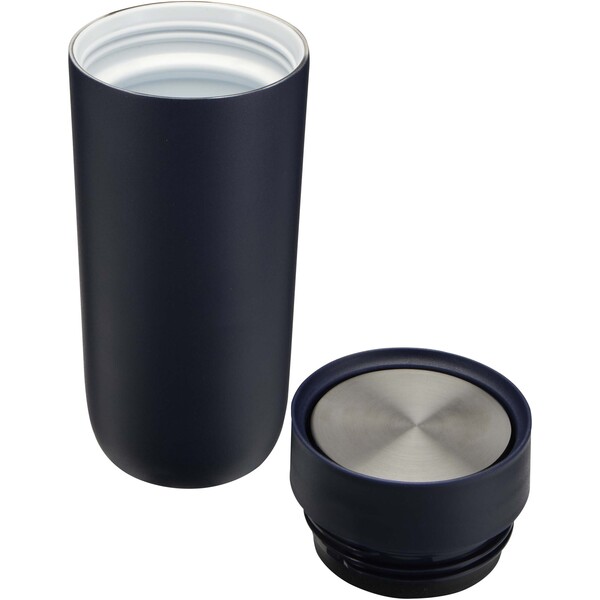 Gobelet Camden de 350 ml en acier inoxydable certifié RCS avec revêtement en céramique - Marine