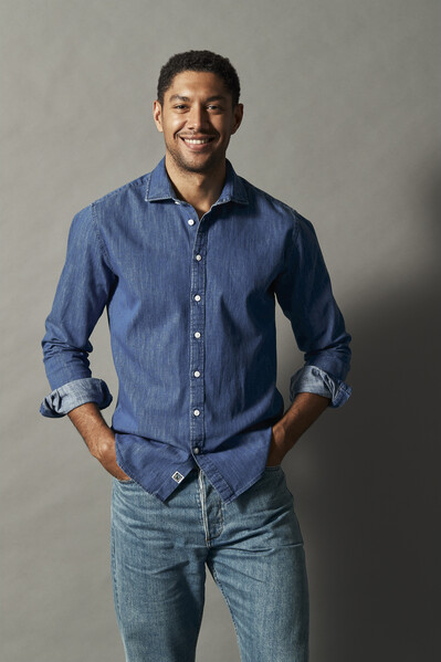 Cottover Gots Denim Slim Fit Man Blue 36