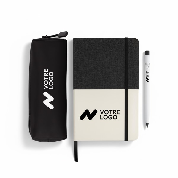 Kit Idées Brillantes - Bloc-notes + Étui + Stylo + impression