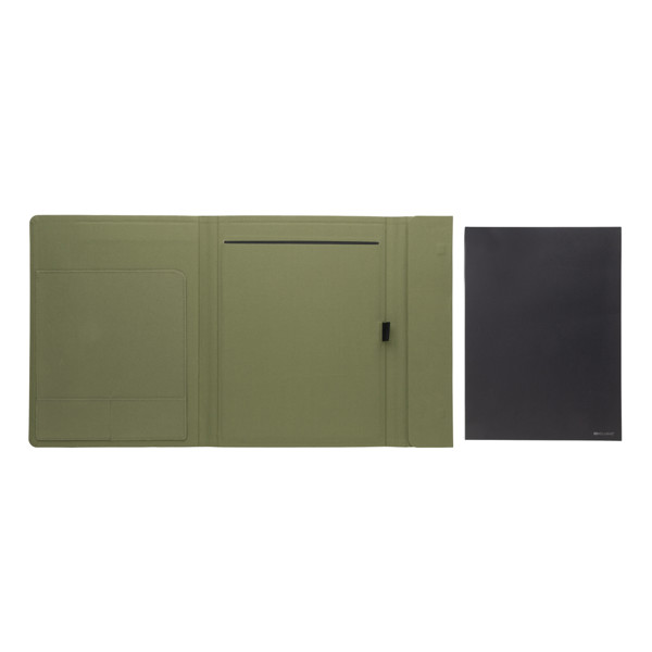 Impact Aware™ A4 portfolio with magnetic closure - Green