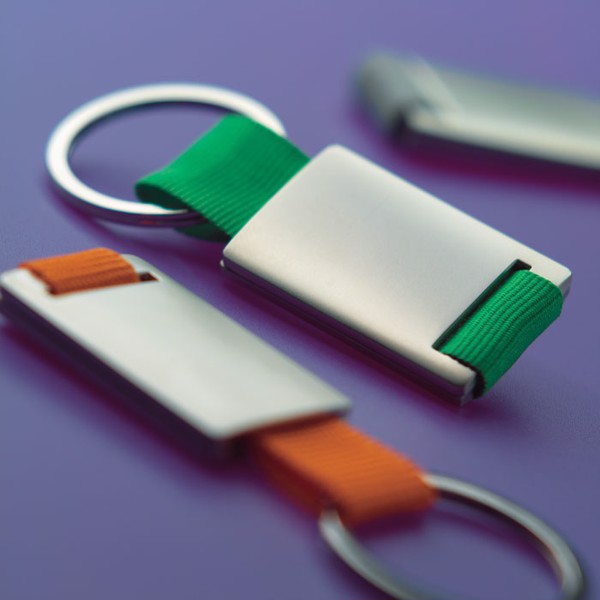 Porta-chaves retangular Tech - Preto