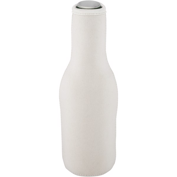 Manchon Fris en néoprène recyclé pour bouteille - Blanc