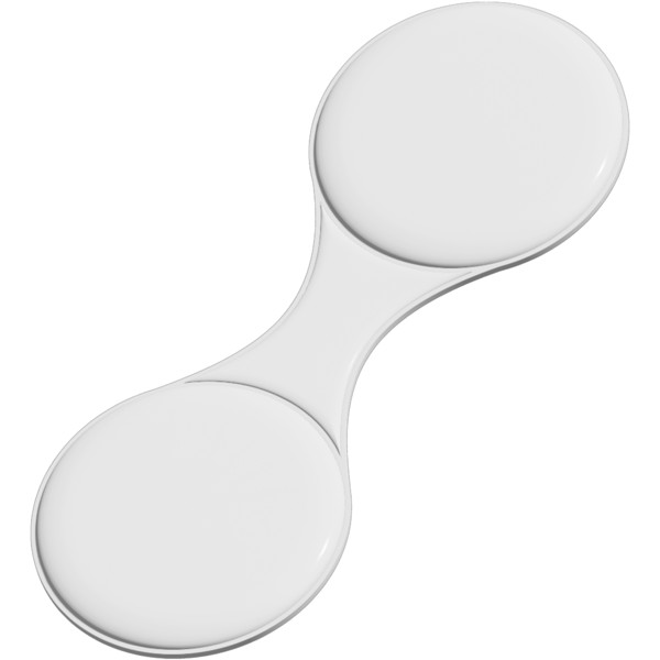 Petit aimant rond RFX™ réfléchissant en PVC M-10 RFX™ - Blanc