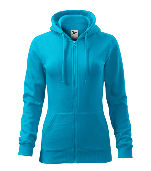 Mikina Dámská Malfini® Trendy Zipper - Tyrkysová / M