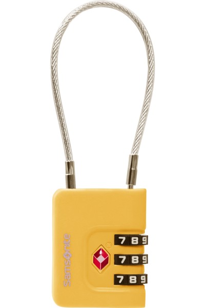 Ta Revolution Cablelock 3 Dial Tsa - Samsonite - Yellow