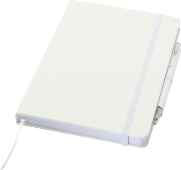 Caderno A5 Reciclado com Esferográfica - Branco
