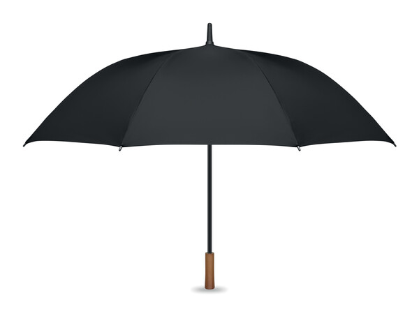 27" auto umbrella wood handle Rayna - Black