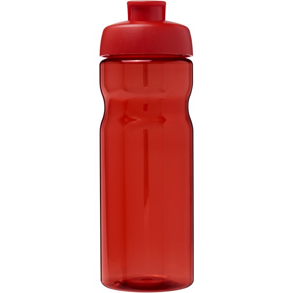 Bouteille de sport H2O Active® Base Tritan™ de 650 ml à couvercle à clapet - Rouge / Rouge