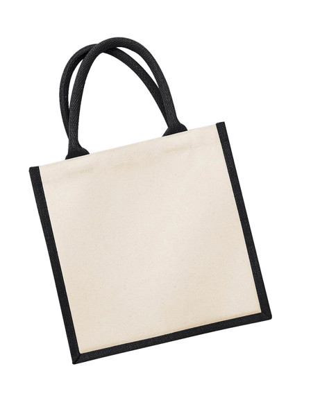 Printers' Midi Jute Bag - Black / ONE SIZE