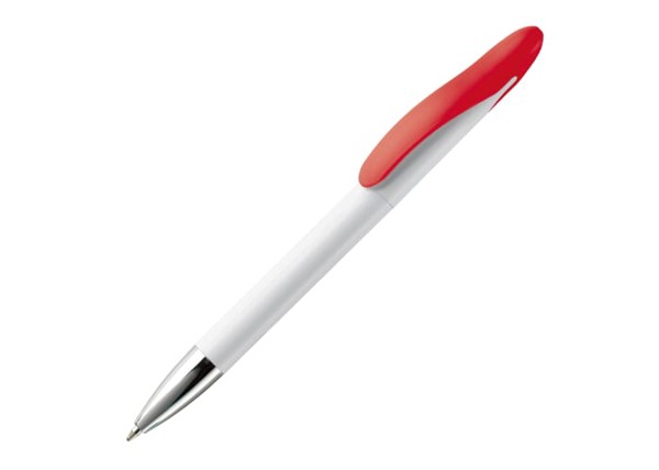 Speedy ball pen twist metal tip - White / Red