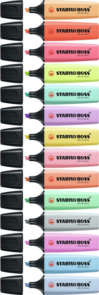 STABILO BOSS ORIGINAL Pastel highlighter, pastel dusty grey