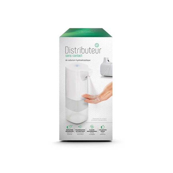 DISTRIBUTEUR SANS CONTACT (INFRAROUGE) POUR SOLUTION HYDROALCOOLIQUE