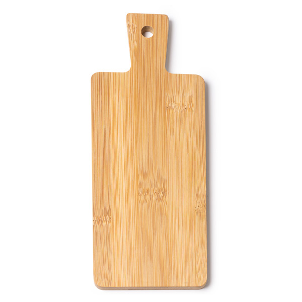 Personalised bamboo and slate kitchen board with removable tray