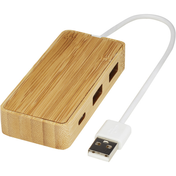 Hub USB Tapas en bambou