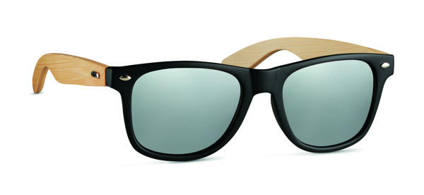 Lunettes de soleil en bambou. California Touch - Argent Brillant