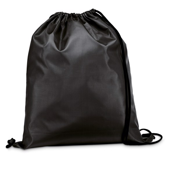 CARNABY. 210D drawstring backpack - Black