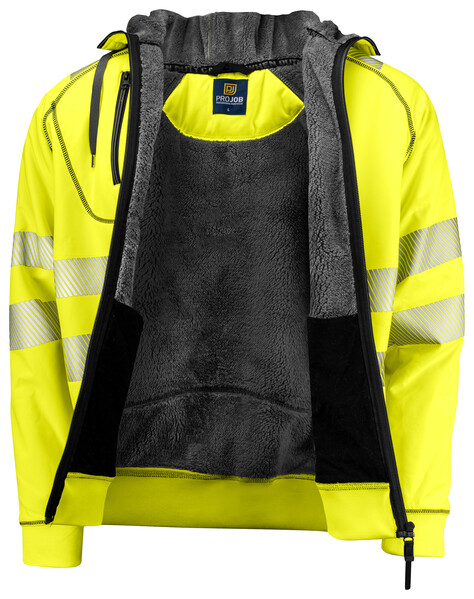 6130 Hoodjacket YELLOW/BLACK L