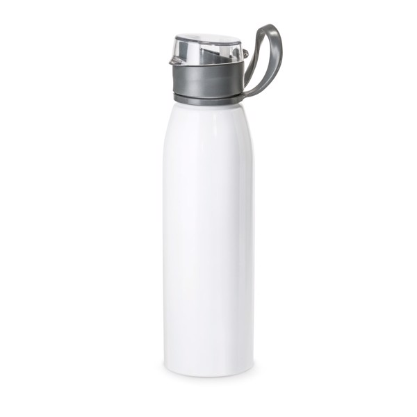 KORVER. Bouteille de sport en aluminium 650 mL - Blanc