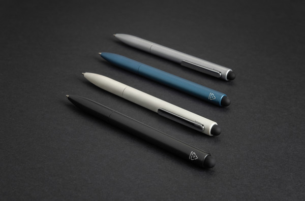 Kymi Stift mit Stylus aus RCS recyceltem Aluminum - Weiß