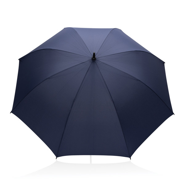 Parapluie 30" en rPET Aware™ et poignée en acacias - Bleu Marine