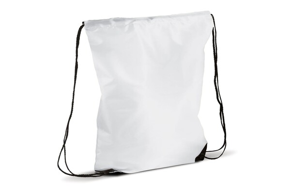 Sac à cordon 210T RPET - Blanc