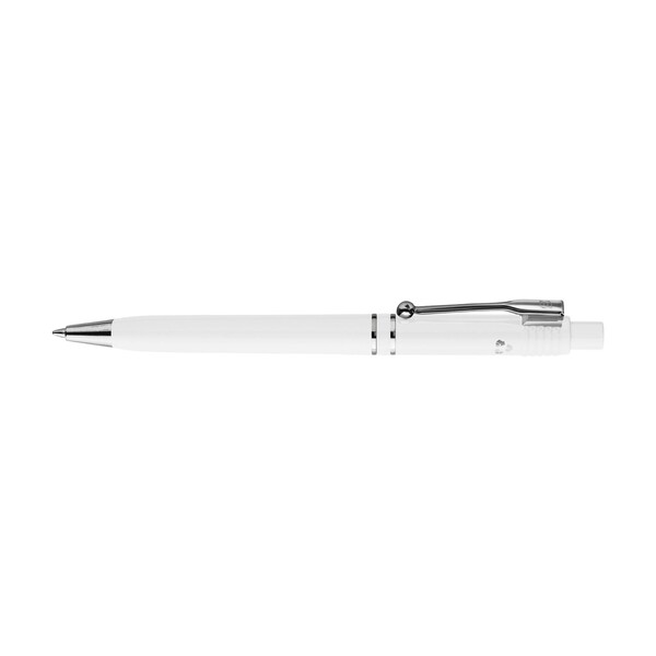 Stilolinea Raja Chrome Recycled Pen - white / Blue