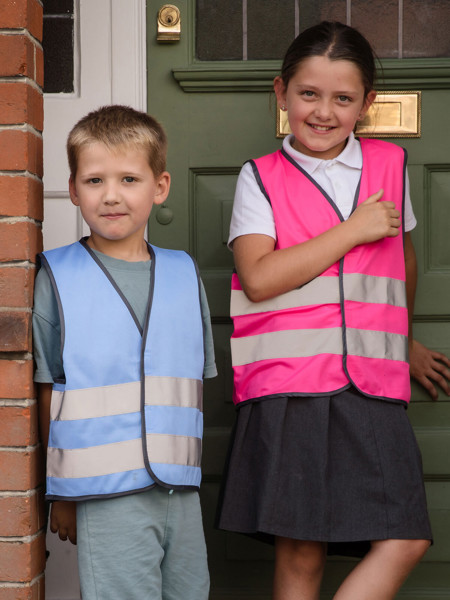 Junior Enhanced Visibility Vest - Red / M
