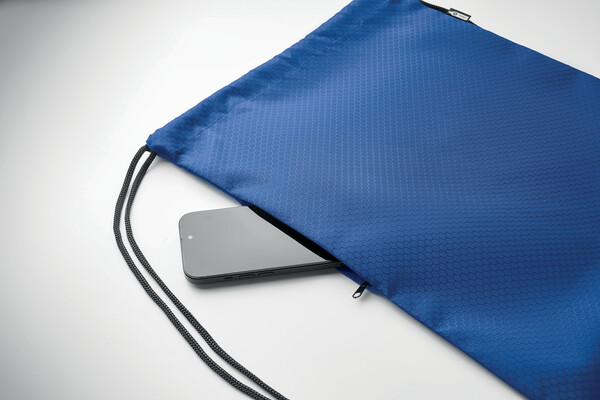 Sac à cordon en 420D RPET Daykit - Bleu Royal