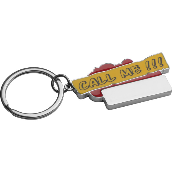 Keyring "Call me!!!" - Red