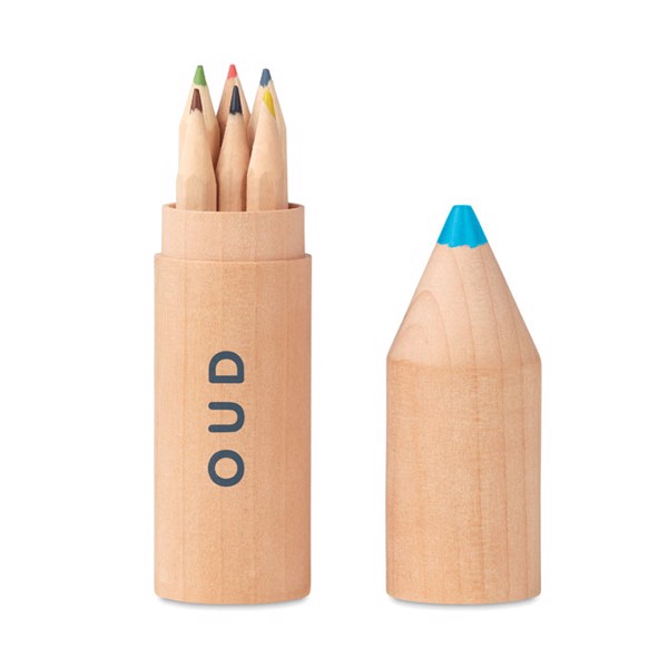 MB - 6 pencils in wooden box Petit Coloret