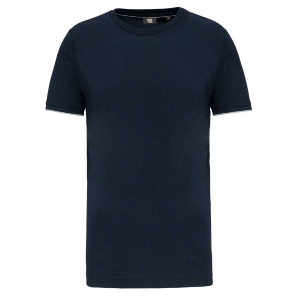 Men's Short-Sleeved Daytoday T-Shirt - Navy / Silver / L