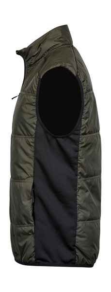 Hybrid-Stretch Bodywarmer - Deep Green / Black / 3XL