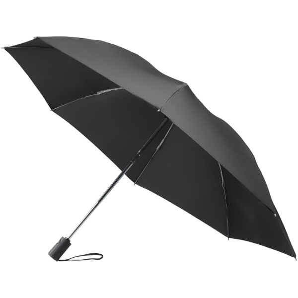 Callao 23" foldable auto open reversible umbrella - Solid Black
