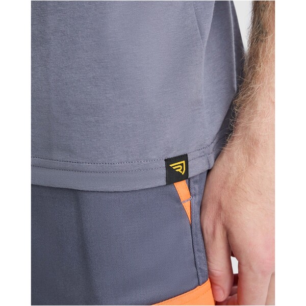 T-shirt a maniche corte da uomo in tessuto da 160 g/m² Expedition - Piombo / Nero / L