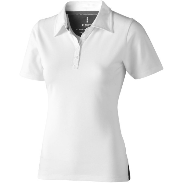 Polo stretch manches courtes femme Makham - Blanc / S